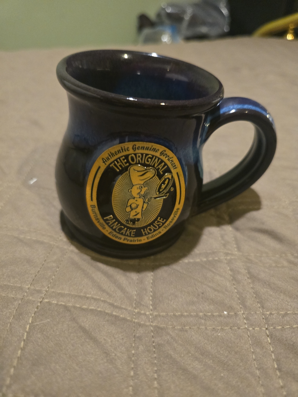 Branded Blue Ceramic Coffee Mug